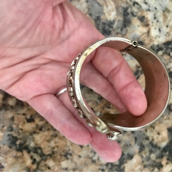 Alpaca cuff hinged beautiful vintage - Picture 6 of 9